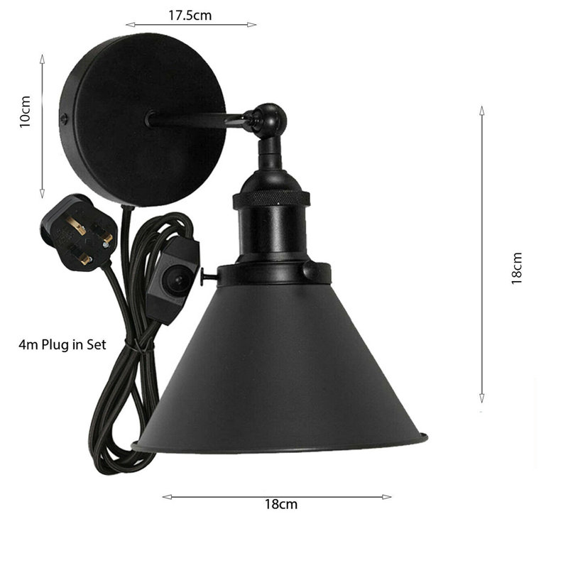 Seidenberg Plug-in Armed Sconce