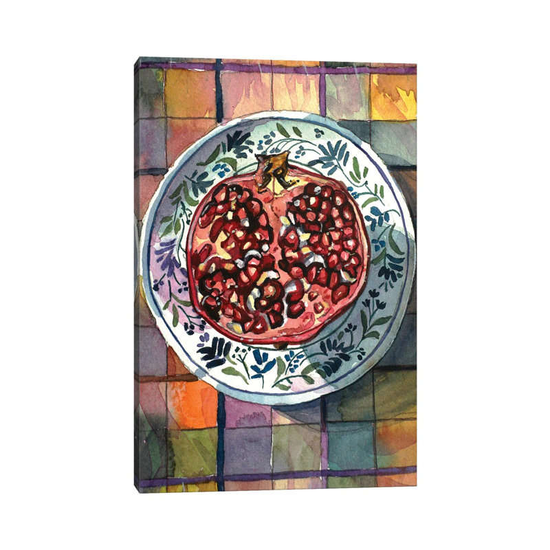 Pomegranate Delight 1 Piece Wrapped Canvas Painting, 66.04 cm H x 45.72 cm W x 3.175 cm D