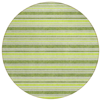 Kinslee Washable Striped Indoor / Outdoor Rug
