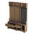 Multifunctional Hall Tree With Removable Linen Cushioned Storage Bench,DIY Pegboard And 4 Hooks-1855542554