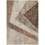 Tapis d'intérieur lavable à motif géométrique beige 10 pi x 14 pi