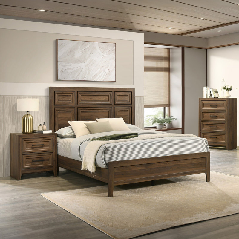 Mobilier de chambre à coucher encastré 1pc, Grand lit