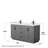Miranda 60" Freestanding Double Bathroom Vanity with Cultured Marble Top-97930423-97930424-97930422