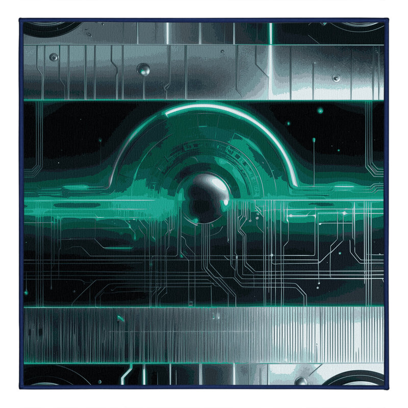 Hypernova Burst Rug, Square 8'