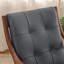 Chaise confortable en noyer noir