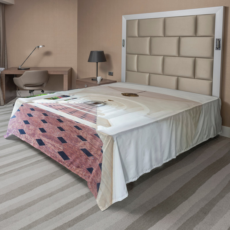Ambesonne, Drap plat pour très grand lit californien