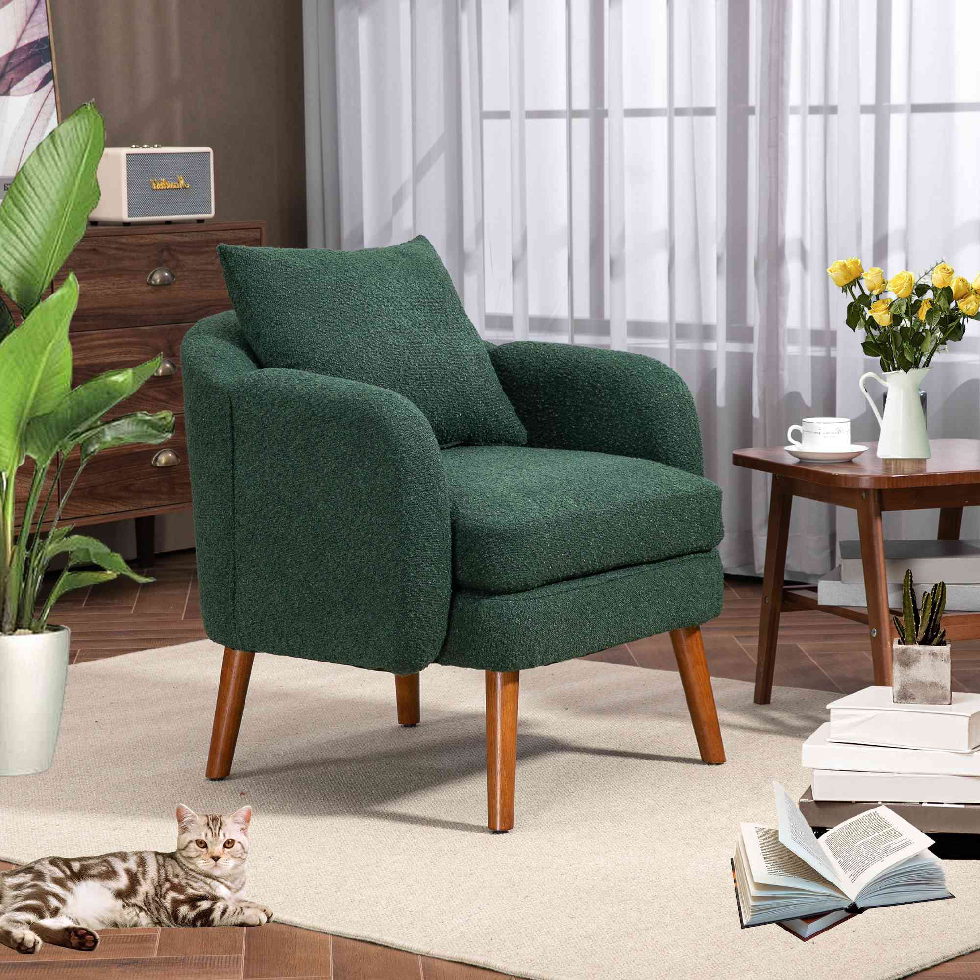 Corrigan Studio Natilea Modern Accent Chair Lounge Chair for Living