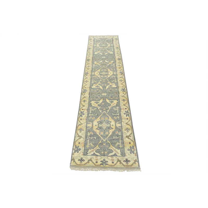 Tapis unique gris de 2 pi 5 po x 10 pi One-of-a-Kind