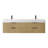 Livia 72" Wall-mounted Double Bathroom Vanity with White Artificial Drop-in Sink without Mirror