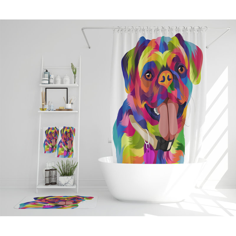 Nayo Polyester Shower Curtain Set