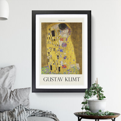 The Kiss Vol.2 by Gustav Klimt - Picture Frame Painting
