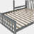 Double bunk bed with ladder, gray-1152706012