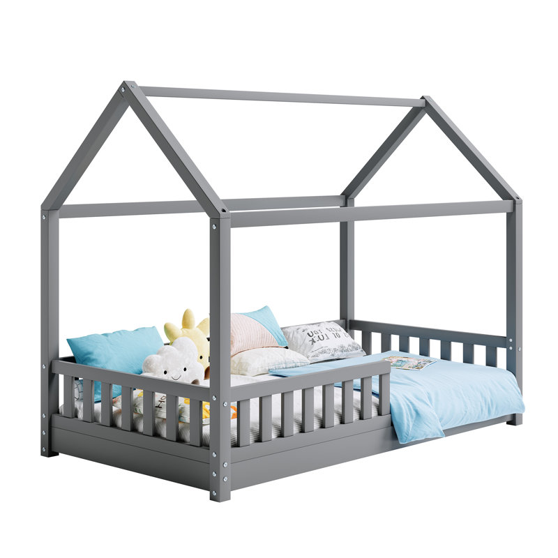 European Single (90 X 200 Cm) Toddler Beds House Beds, Grey