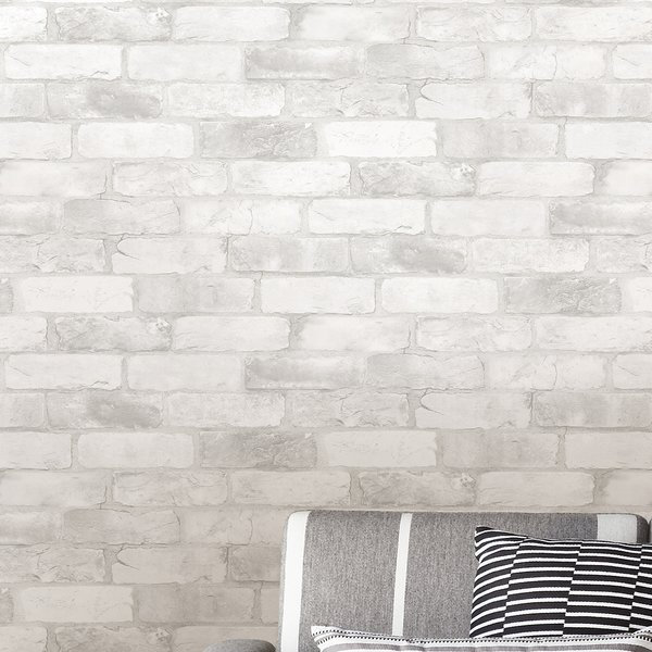 Loft Brick 5.5m x 52cm Peel and Stick Wallpaper Roll