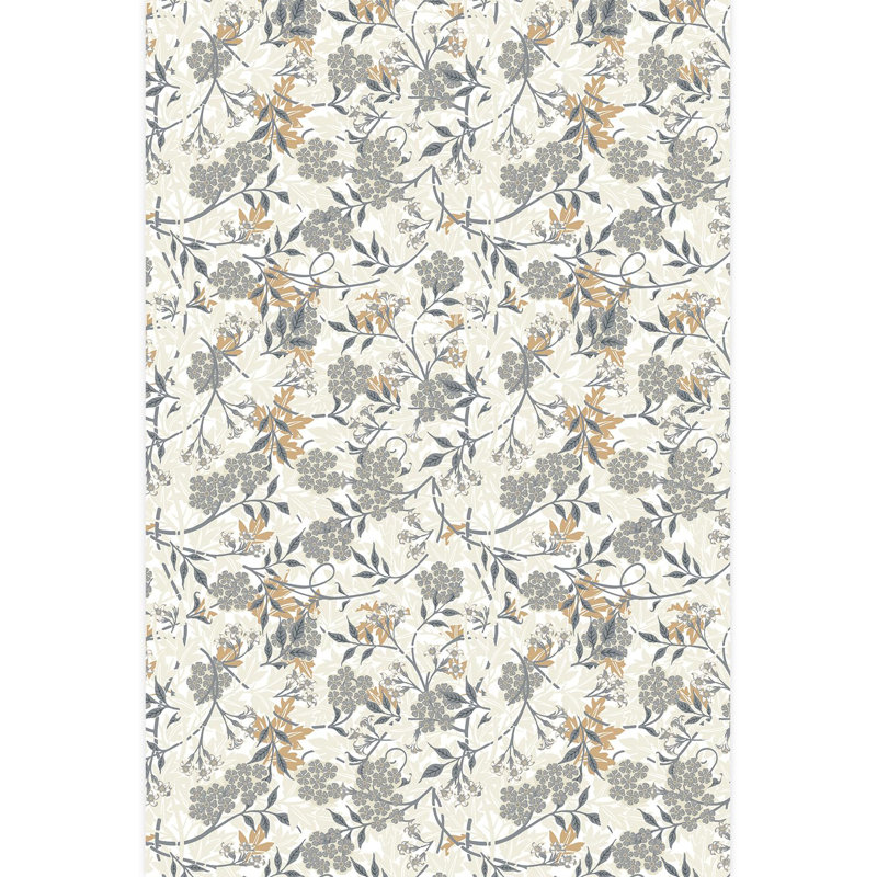 Tapisserie florale rétro, botanique classique, L 72 po x l 48 po