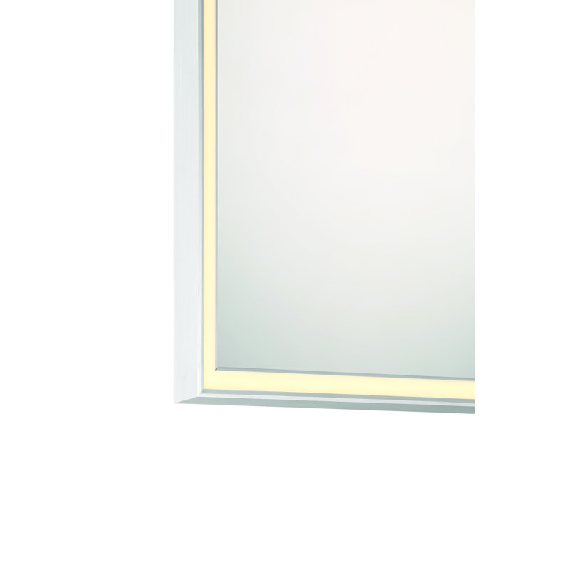 Miroir à DEL 32 po Nixon, Argent