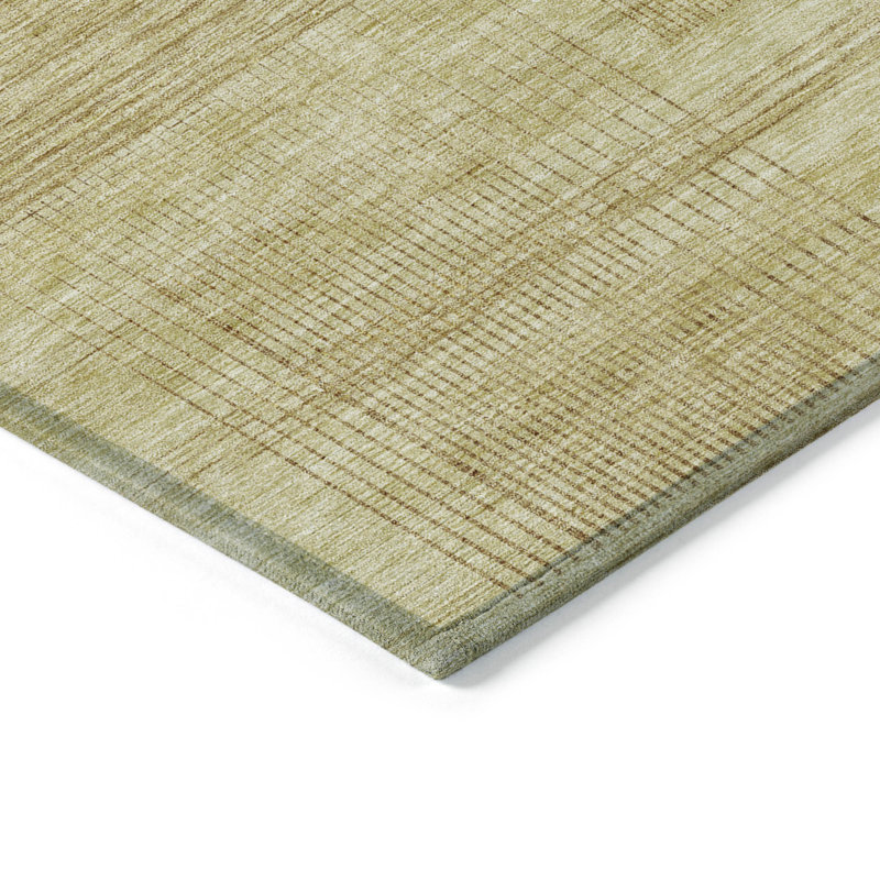 Tapis intérieur / extérieur en polyester tissé à la machine Malchow, Rectangle 2 pi 6 po x 3 pi 10 po