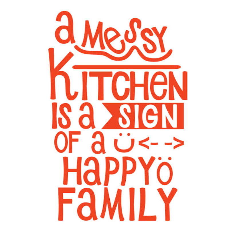 Wall Decal, Medium, Orange