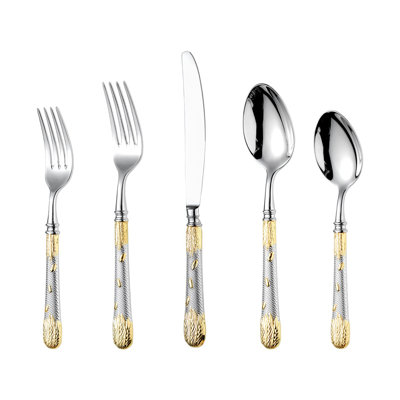 20 Piece Professional 304 Stainless Steel Steak Knife And Fork Set With Forged Cutlery For Steakhouse And Fine Dining