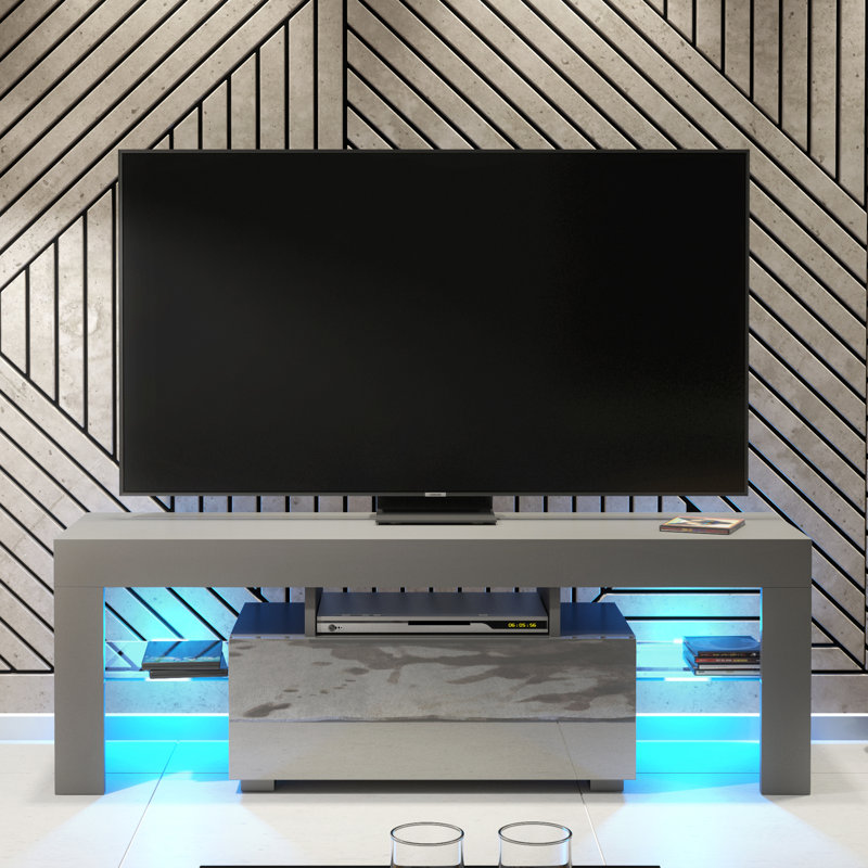 Bimlesh Unfinished TV Stand for TVs up to 48" with Fireplace Included
