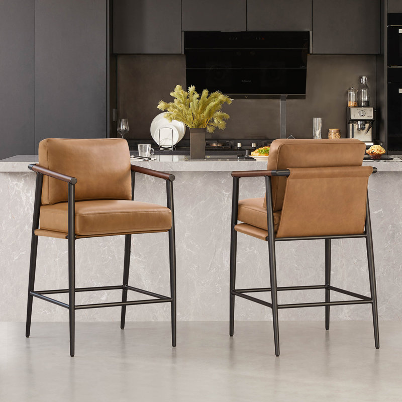 Tabouret de bar 27,2 po Atik, Camel