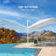274cm X 335cm Rectangular Cantilever Parasol-1693001670