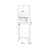 Bathroom Cabinet For Over Toilet - Spacious, Adjustable Shelf, White, 23.45x7.86x68.85 Inch White Organizer Stylish,