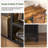 TV Stand Dresser with LED Lights & Charging Station, 6 Fabric Drawers Storage Entertainment Center for Bedroom-767278376-767278383