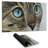 Curious cat portrait - 14.00"x24.25" Desk mat