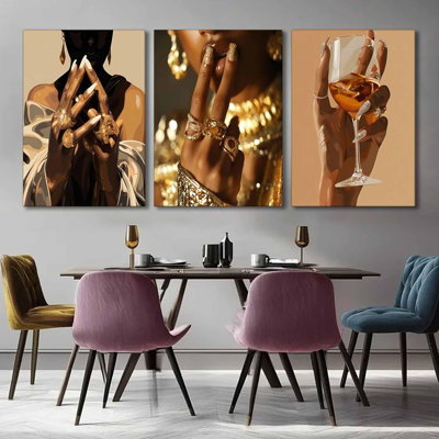 3 Piece Wrapped Canvas Print
