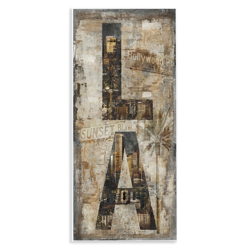 « los angeles photomontage collage, photographie » par luke wilson-impression sur image
