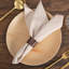 Serviettes de table en lin et lin (18 x 18)