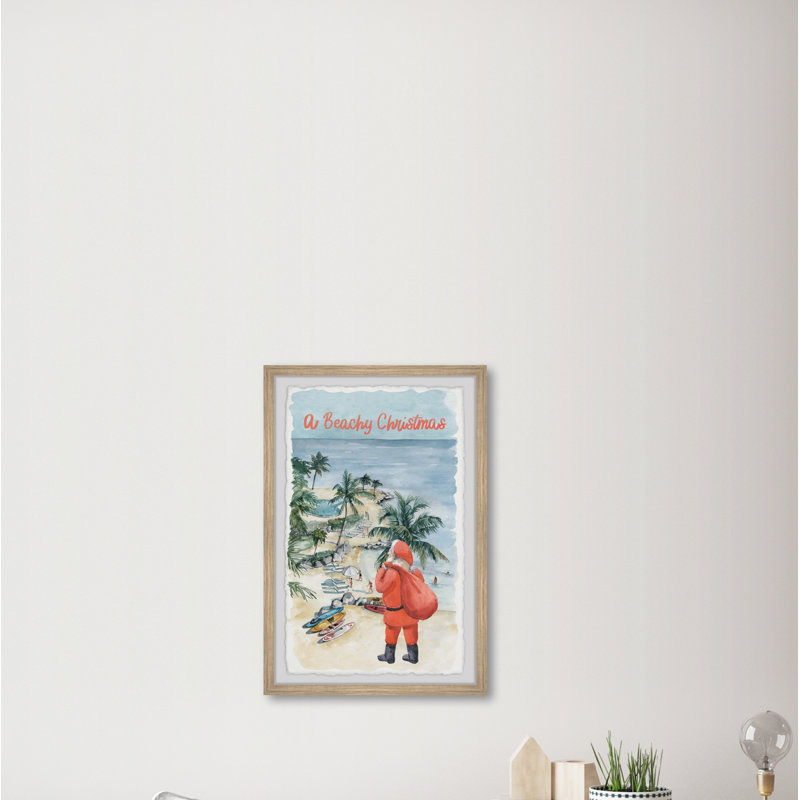 Meet Santa - Single Picture Frame Painting, 61cm H x 41cm W x 3.81cm D
