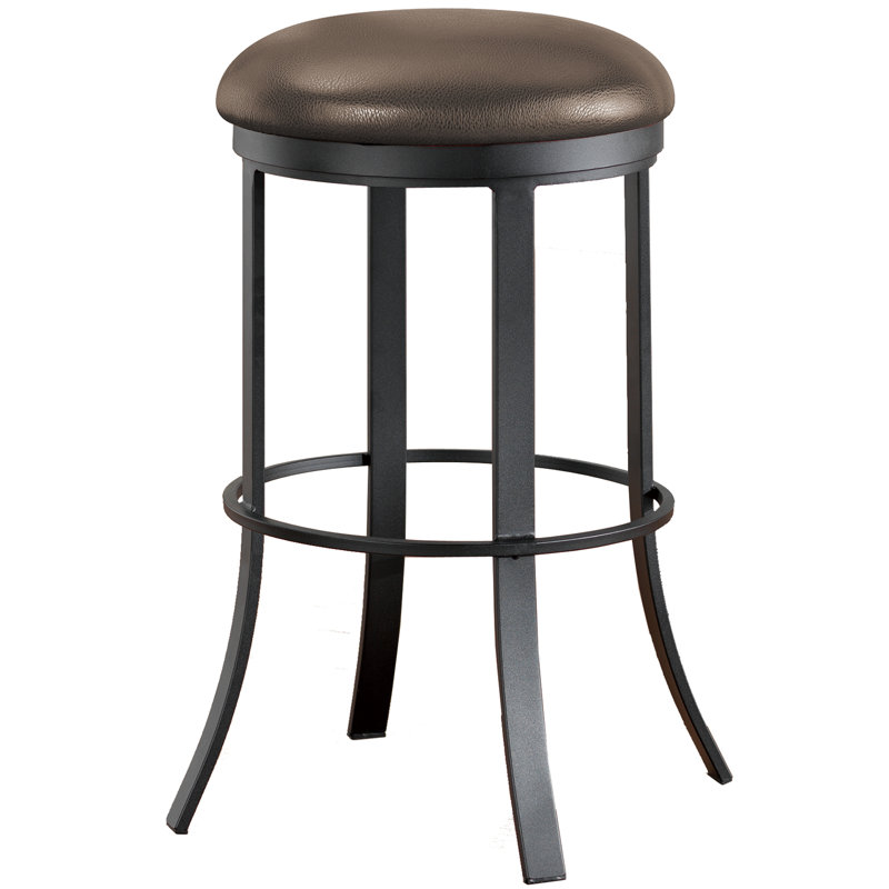 Tabouret de bar et de comptoir Abby, Bronze ensoleillé, Noir Ford, Tabouret de bar (assise de 30 po de hauteur)