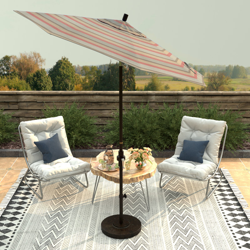 Parasol de marché 90 po Che, Sunbrella® rosé Gateway