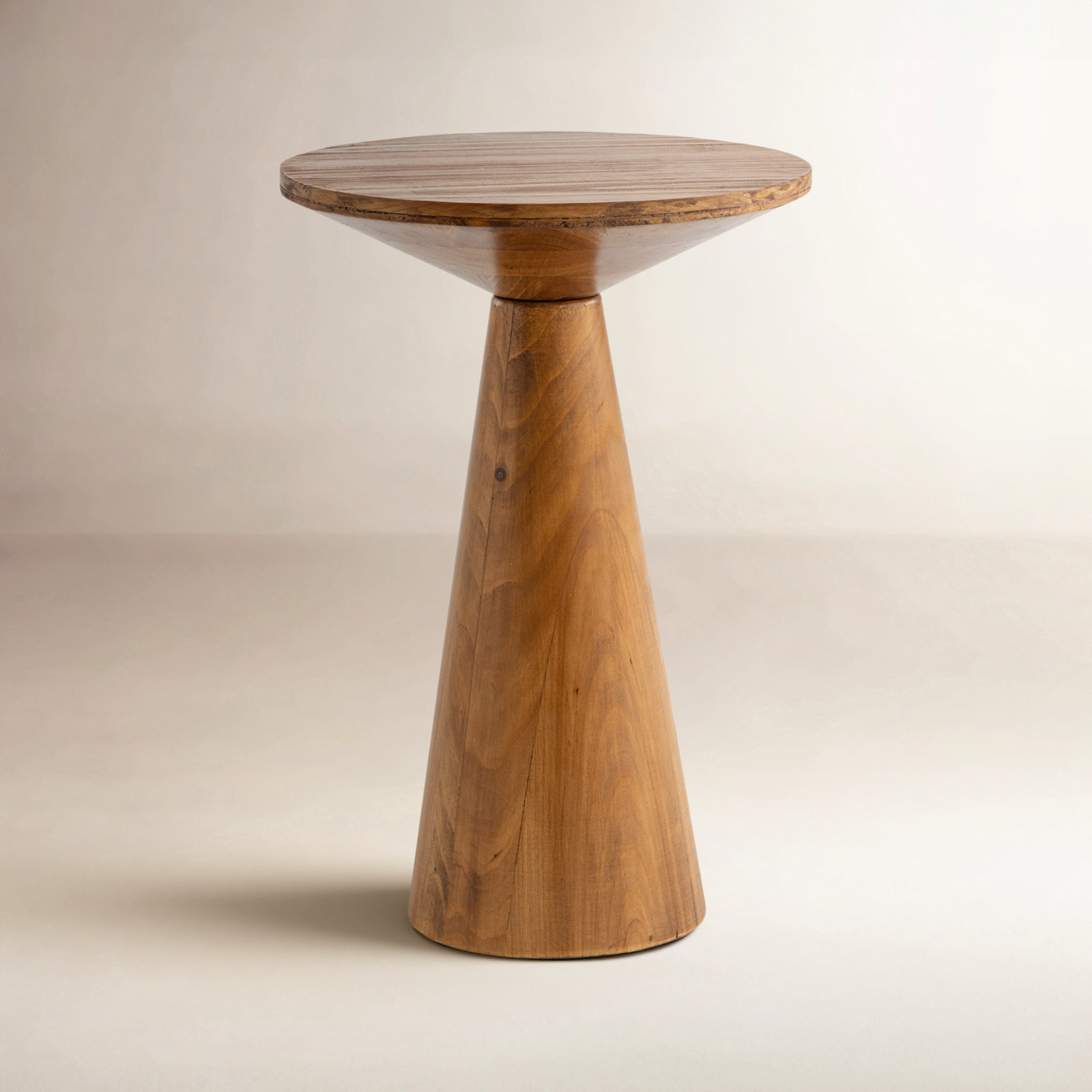Bozovich Solid Wood End Table, Brown, 19.5" H x 13.5" W x 13.5" D