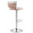 Ginko Modern Swivel Bar Stool with Backrest, Adjustable Height Kitchen Island Stool with Upholstered Seat and Footrest,-93498216-90489193