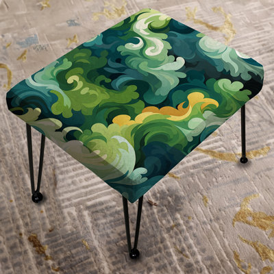 Camo Dreamscape Camouflage - Abstract Rectangle Ottoman