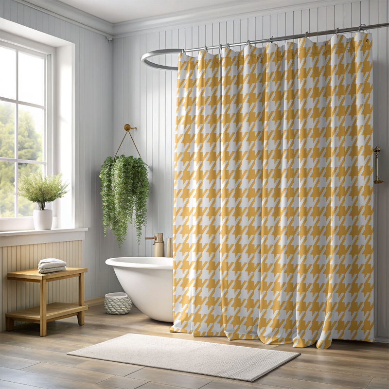 Rideau de douche Starry Grid - Premium, H 74 po x l 71 po