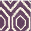 Deedie Geometric Handmade Tufted Wool Purple/Ivory Area Rug-29185244
