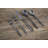 Cambridge Beacon Black Satin 20-Piece Flatware Set