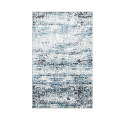 Tapis de couloir luxueux, 2,6 x 9,8 pi, 100% viscose / polyester, hauteur des poils de 0,2 po | Tissé à la machine, 864 000 points de fil | Résistant aux taches, facile à nettoyer avec l'aspirateur et le détachant | Conception élégante pour la décoration intérieure