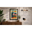 Mediterranean Village In Gold Retro - Print-1058316925-1058316923