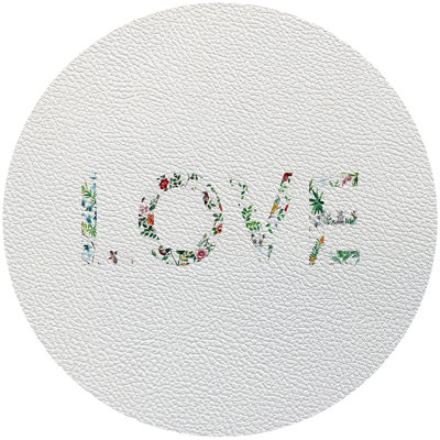 Vegan Leather Round Placemats