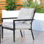 Chaise de terrasse pour 2 personnes avec coussins Diannah