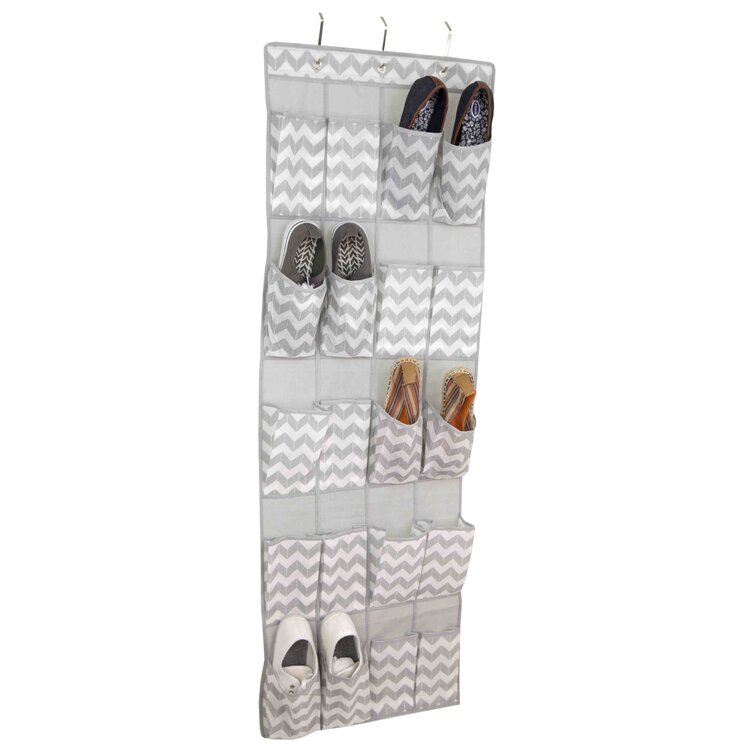 Wayfair Basics 10 Pair Fabric Hanging Shoe Organizer Wayfair Basics Finish: Beige