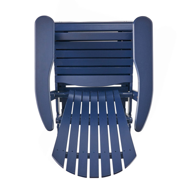Chaise pliante inclinable Malibu résistante aux intempéries, Bleu