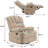 Rozle 39.7" W Manual Upholstered Swivel Rocker Recliner-820080567