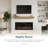 Colton Floating Wood Fireplace Mantel Shelf 72 in. - Crafted from Pine Wood - Traditional Design-959462231-959462224