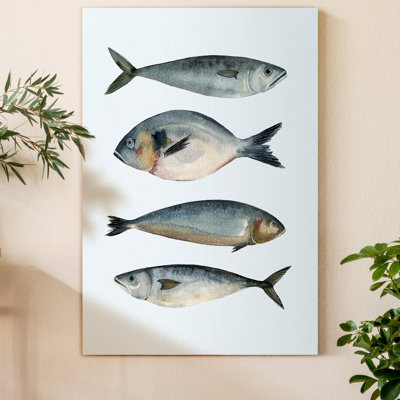 " Four Fish II " Painting Print